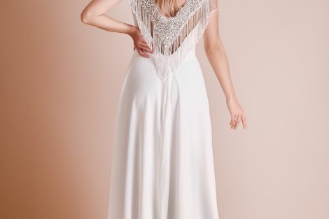 vestido de novia corte en A Mika Herrera