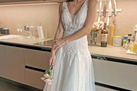 vestido de novia corte en A Mika Herrera